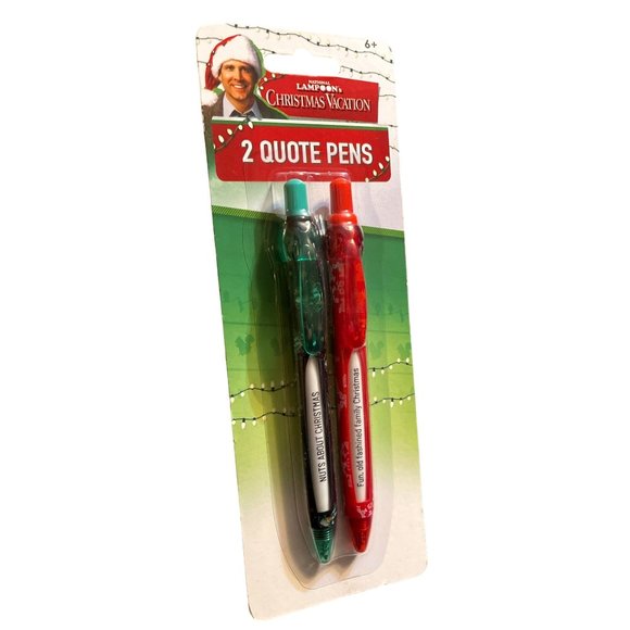 National Lampoon's Christmas Vacation Writing Quote Pens 2pcs per Pack NWT - Picture 2 of 3